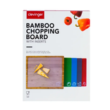 Bamboo Chopping Board With 5 Inserts