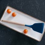 2pcs Beechwood & silicone turner navy