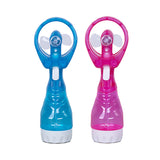 Handhold Battery Powered Personal Water Spray Fan-Blue/Pink - Blue