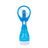 Handhold Battery Powered Personal Water Spray Fan-Blue/Pink - Blue