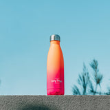 Lazy Dayz Daily Drink Bottle 500ml - Orange Pink Ombre