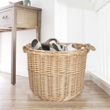 3 Piece Wicker Storage Basket with Handles set