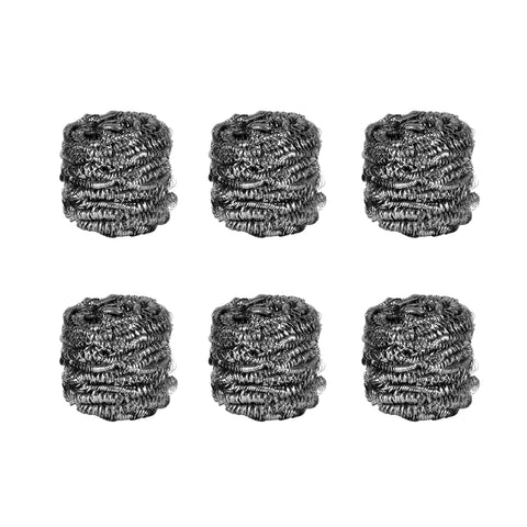 STAINLESS STEEL SCOURERS 6 PACK