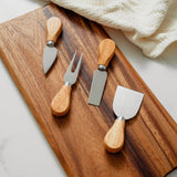 Clevinger Avalon 4 Piece Wood Handle Cheese Knife Set