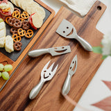 Clevinger Smiley 4 Piece Stainless Steel Cheese Knife Set