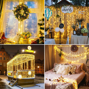 600 Low Voltage LED Bluetooth Control Fairy Lights Christmas Decoration Warm White