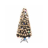 120cm Gold Fibre Optic LED Christmas Tree with Light-up Decorations