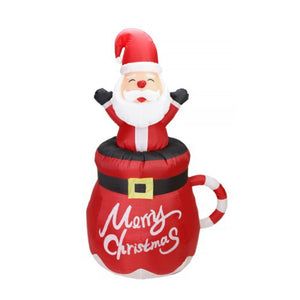 180cm Christmas Decoration Inflatable Santa in Mug