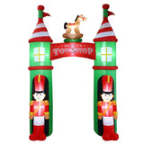 300cm Christmas Decoration Inflatable Santa Toy Shop Arch with LED