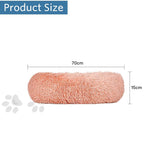 Plush Donut Faux Fur Calming Pet Nest - Salmon Pink - L