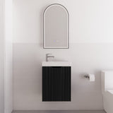 450*250*550mm Vienna Matt Black Wall Hung Mini Vanity