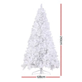 Jingle Jollys Christmas Tree 2.1m 500 LED Xmas Tree Decorations White 1260 Tips