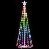 Jingle Jollys Christmas Tree 1.8m 265 RGB LED Fairy Lights Xmas Trees Decoration