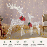 Jingle Jollys Christmas Lights 2pcs Reindeer Set Fairy Light 170 LED Decorations