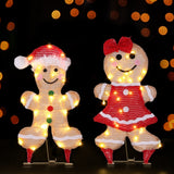 Jingle Jollys Christmas Lights Gingerbread Motif 30 LED Fairy Light Decoration