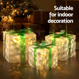 Jingle Jollys Christmas Lights 70 LED Fairy Light Gift Box 3pcs Decorations Set