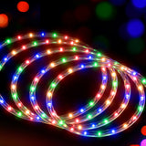 Jingle Jollys 20M Christmas Lights String Rope Light Decoration 600 LED Colorful