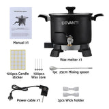 Darrahopens Appliances > Appliances Others Devanti 5L Wax Melter Candle Making 1200W Melting Pot Furnace Quick Pour Spout Soy Soap