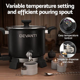 Darrahopens Appliances > Appliances Others Devanti 5L Wax Melter Candle Making 1200W Melting Pot Furnace Quick Pour Spout Soy Soap