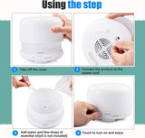 Darrahopens Appliances > Aroma Diffusers & Humidifiers Aroma Aromatherapy Diffuser LED Oil Ultrasonic Air Humidifier Purifier 500ML white