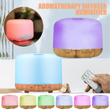 Darrahopens Appliances > Aroma Diffusers & Humidifiers Aroma Aromatherapy Diffuser LED Oil Ultrasonic Air Humidifier Purifier 500ML Wood Grain