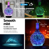 Darrahopens Appliances > Aroma Diffusers & Humidifiers Devanti Ultrasonic Aroma Aromatherapy Diffuser 3D Light Oil Firework Humidifier