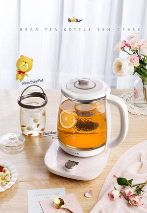 Darrahopens Appliances > Kitchen Appliances BEAR Tea Glass Kettle Health Pot 1.8L YSH-C18S2