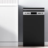 Darrahopens Appliances > Kitchen Appliances Devanti 10 Place Settings Freestanding Dishwasher Black