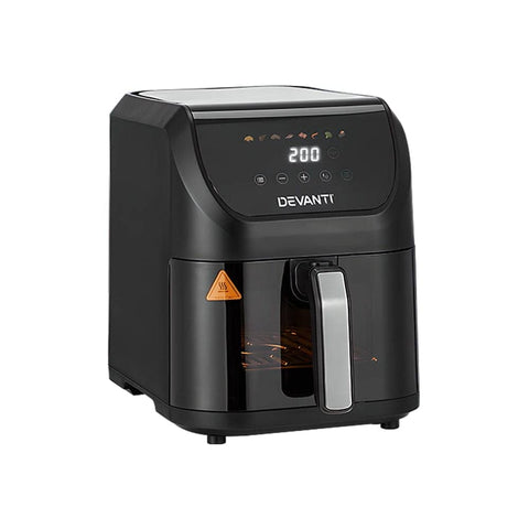 Darrahopens Appliances > Kitchen Appliances Devanti Air Fryer 5L W/ LCD Touch 1500W