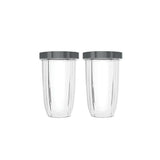 Darrahopens Appliances > Kitchen Appliances For Nutribullet 2 Tall Cups + 2 Stay Fresh Lid For All Nutri 600 and 900 Models