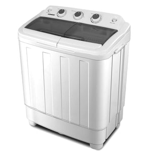 Darrahopens Appliances > Washers & Dryers Portable Twin Tub Washing Machine with Rinse and Self-drain Function