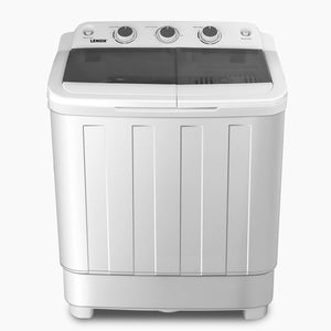 Darrahopens Appliances > Washers & Dryers Portable Twin Tub Washing Machine with Rinse and Self-drain Function