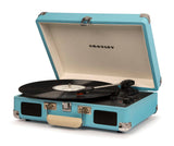 Darrahopens Audio & Video Crosley Cruiser Bluetooth Portable Turntable - Turquoise + Bundled Majority D40 Bluetooth Speakers