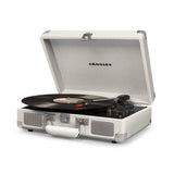 Darrahopens Audio & Video Crosley Cruiser Bluetooth Portable Turntable - White Sands + Bundled Crosley Record Storage Display Stand