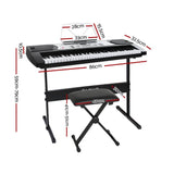 Darrahopens Audio & Video > Musical Instrument & Accessories Alpha 61 Keys Electronic Piano Keyboard Digital Electric w/ Stand Stool Silver