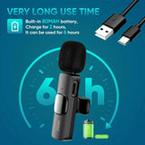 Darrahopens Audio & Video > Musical Instrument & Accessories Hridz K9 Wireless Rechargeable 2 in 1 Lightning Microphone For Lightning Port Devices Recording Interview