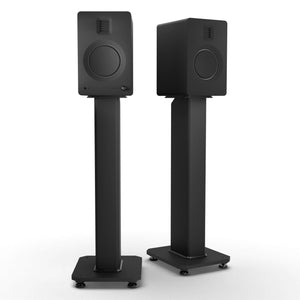 Darrahopens Audio & Video > Speakers Kanto TUK 260W Powered Bookshelf Speakers with Headphone Out, USB Input, Dedicated Phono Pre-amp, Bluetooth - Pair, Matte Black with SX26 Black Stand Bundle
