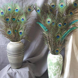 Darrahopens Auto Accessories 5-10PCS Natural Peacock Tail Eyes Feathers 75-80cm 26-30cm DIY Craft Vase Decor