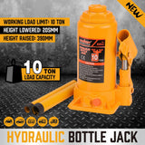 Darrahopens Auto Accessories > Auto Accessories Others 10 Ton Hydraulic Bottle Jack w/Safety Valve Car Van Truck Caravan Lift SUV 4WD