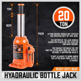 Darrahopens Auto Accessories > Auto Accessories Others 20 Ton (40000lb) Air Hydraulic Bottle Jack Pneumatic Heavy Duty Truck Repair