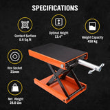 Darrahopens Auto Accessories > Auto Accessories Others 205KG Motorcycle Motorbike Lift Jack Motorcycle Stand Hoist Repair Work Bench