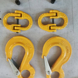 Darrahopens Auto Accessories > Auto Accessories Others 2X 8mm Eye Sling Hook + Hammer Lock Safety Chain Caravan Trailer Connecting Extend