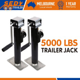 Darrahopens Auto Accessories > Auto Accessories Others 2x Trailer Caravan Canopy Jack Stand 2267kg/ 5000lbs Heavy Duty Weld Bracket