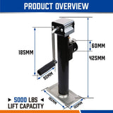 Darrahopens Auto Accessories > Auto Accessories Others 2x Trailer Caravan Canopy Jack Stand 2267kg/ 5000lbs Heavy Duty Weld Bracket