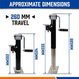 Darrahopens Auto Accessories > Auto Accessories Others 2x Trailer Caravan Canopy Jack Stand 2267kg/ 5000lbs Heavy Duty Weld Bracket