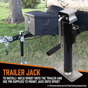 Darrahopens Auto Accessories > Auto Accessories Others 2x Trailer Caravan Canopy Jack Stand 2267kg/ 5000lbs Heavy Duty Weld Bracket