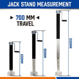 Darrahopens Auto Accessories > Auto Accessories Others 4x Trailer Caravan Canopy Jack Leg Stand Heavy Duty 3175KG 7000lbs Side Handle