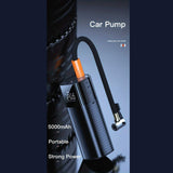 Darrahopens Auto Accessories > Auto Accessories Others Portable Tyre Inflator - Rechargeable Car Bike Tire Air Pump Compressor