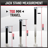 Darrahopens Auto Accessories > Auto Accessories Others TRAILER CANOPY CARAVAN JACK STAND 3175KG 7000LBS HEAVY DUTY STABILIZER LEGS