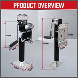 Darrahopens Auto Accessories > Auto Accessories Others Trailer Caravan Canopy Jack Leg Stand Heavy Duty 2267KG/5000lbs Side Handle